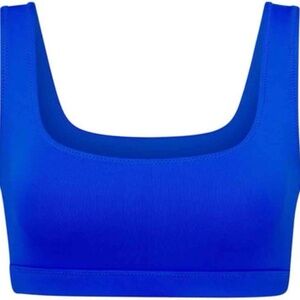 NWT Skims Scoop Tank Bikini Swim Top Cobalt Blue XXS